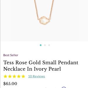 Kendra Scott Rose Gold Tess pendant